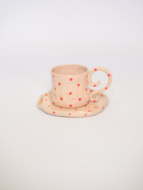 Blush Polka Dot Mug