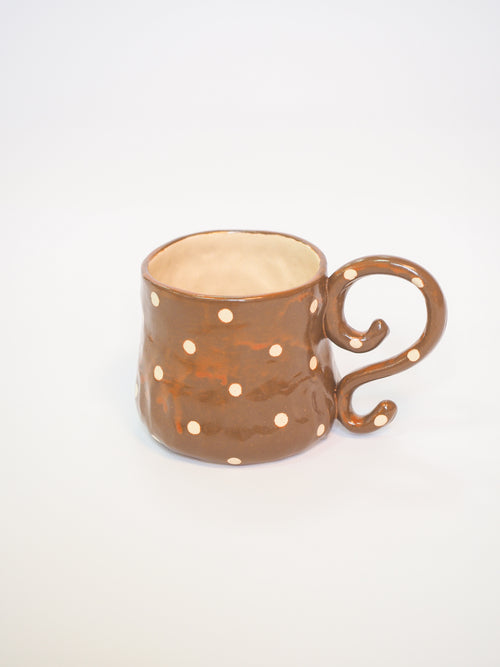 Mocca Polka Dot Mug