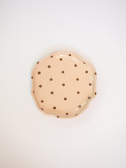 Vanilla Polka Dot Plate