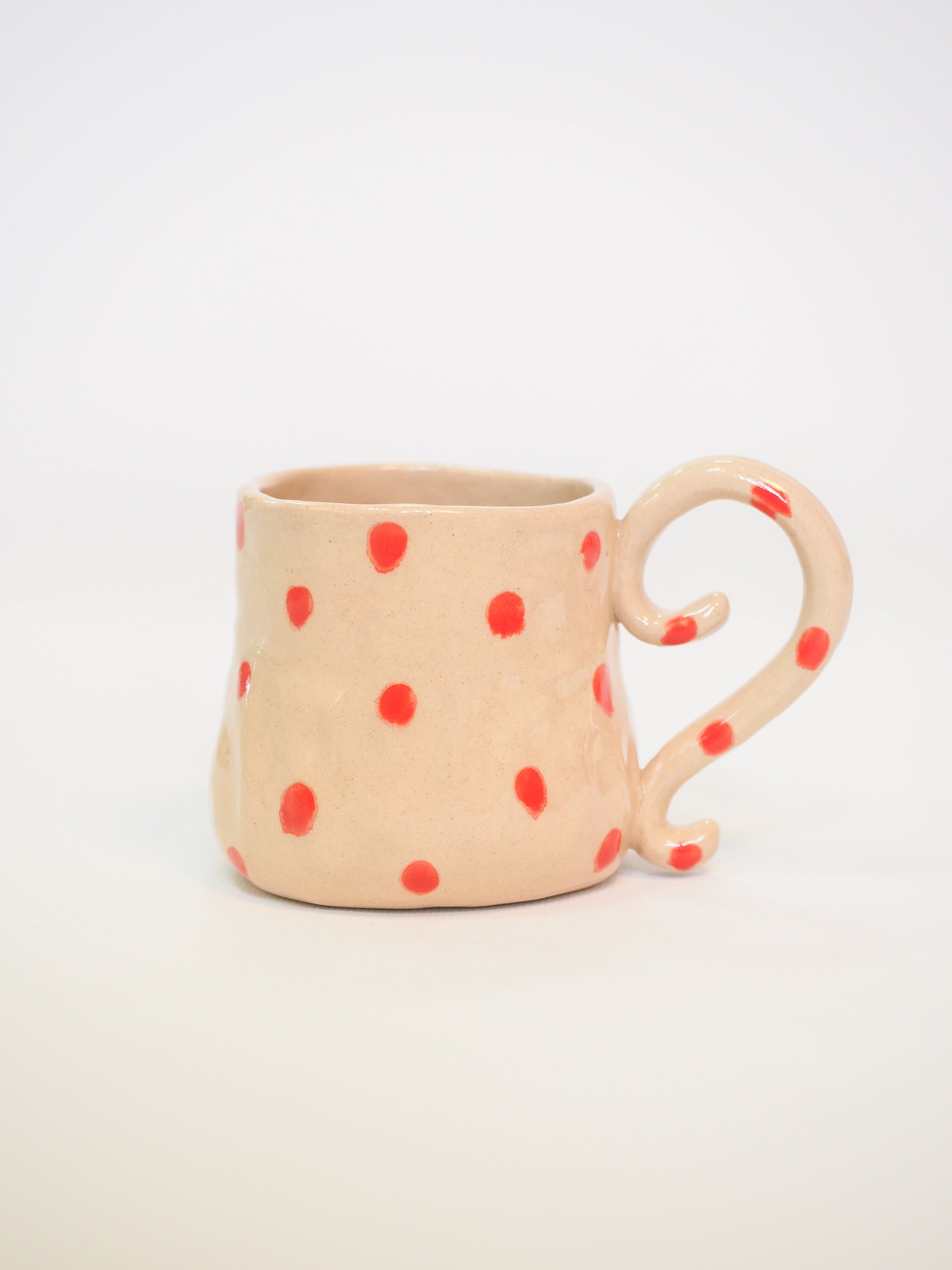Melted Blush Polka Dot Mug