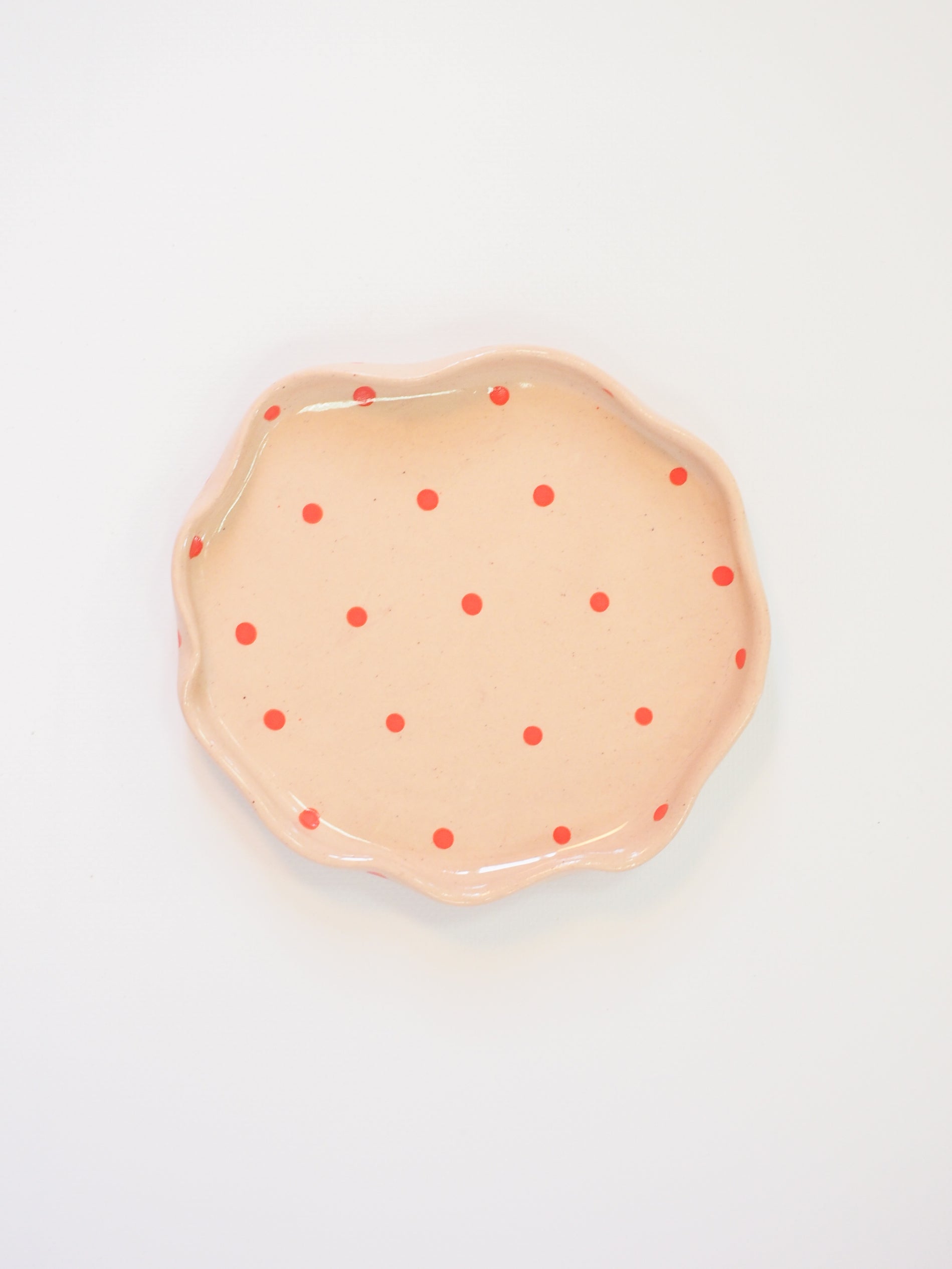 Blush Polka Dot Plate