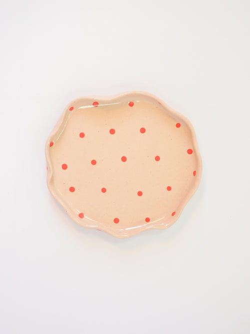 Blush Polka Dot Plate